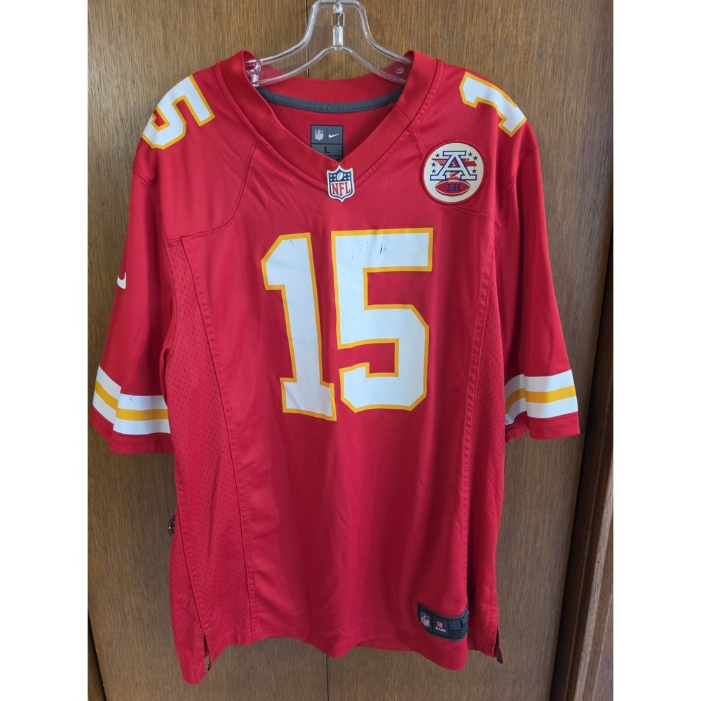 Kansas City Chiefs Jersey Mens Large Red‎ NFL Football Nike Patrick Mahomes 15
